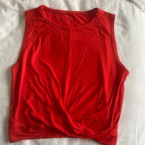 Alo Cover Tank - Size S - Cherry